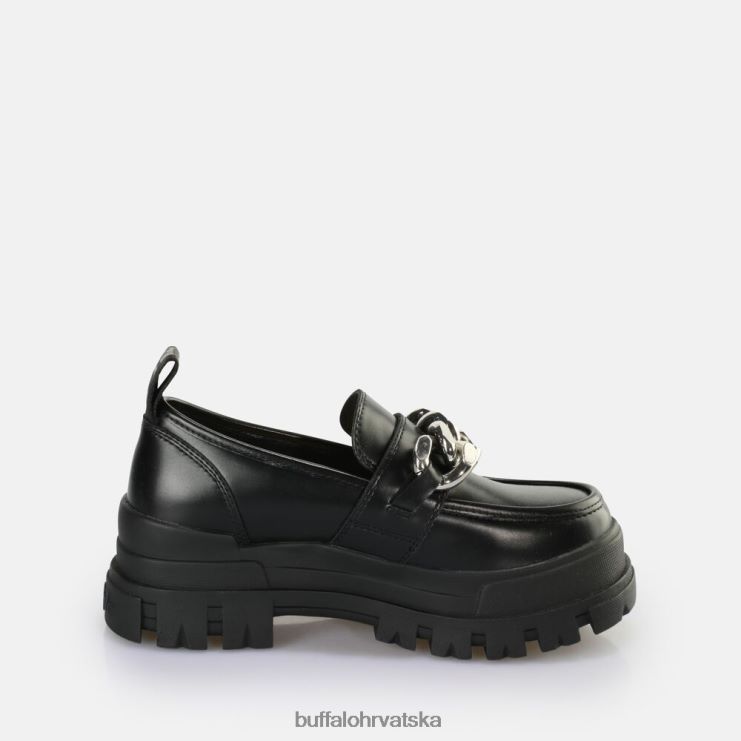crna/srebrna Buffalo aspha loafer lančić loafer veganski |mokasinke TDD6T596